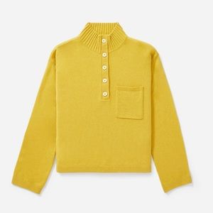 Everlane ReCashmere Button Mockneck - Size S